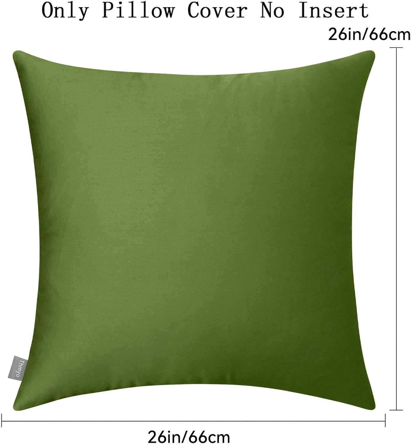 Thmyo 4-Pack 100% Cotton Comfortable Solid Decorative Throw Pillow Case Square Cushion Cover Pillowcase Sublimation Blank Pillow Covers DIY…