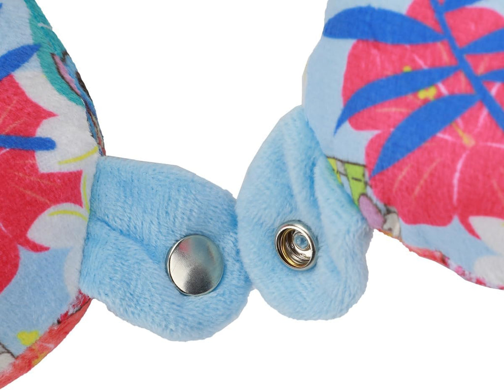 Bioworld Lilo & Stitch kids Travel Set with Neck Pillow, Eye Mask, and Luggage Tag - Comfort and Style for Young Travelers!