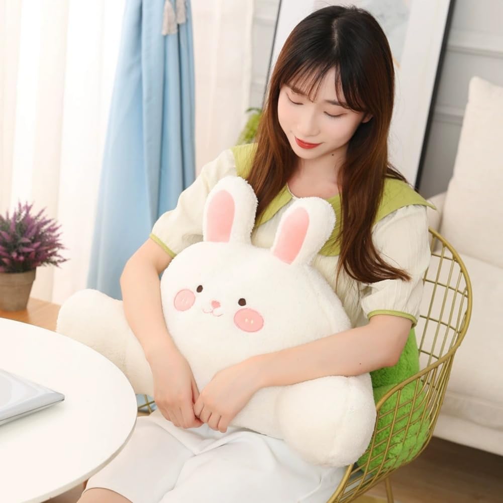 Cute Cartoon Reading Pillow Soft Bed Rest Lumbar Pillow Comfortable Bed Wedge Backrest Chair Cushion for Reading, Relaxing, Watching TV, Gaming