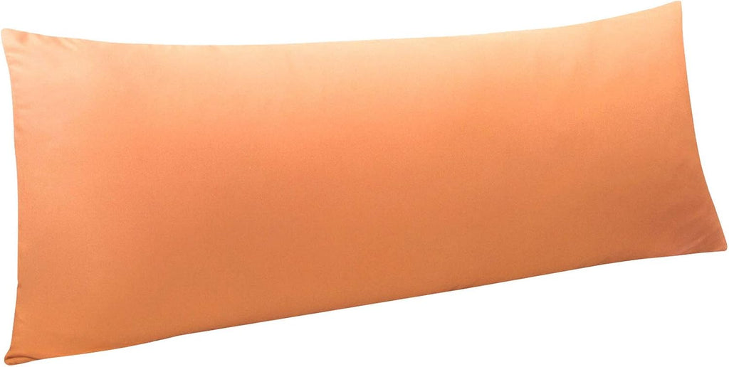 Ntbay Body Pillowcase - Brushed Microfiber 20x54 Pillowcase - Soft, Wrinkle-Free, Fade-Resistant, Stain-Resistant, Pale Orange Body Pillow…
