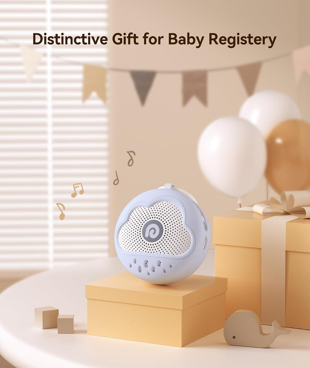 Dreamegg White Noise Machine - Portable Sound Machine Baby with Safe Silicone Cover, Features Powerful Battery, 21 Soothing Sound, Noise Ca…