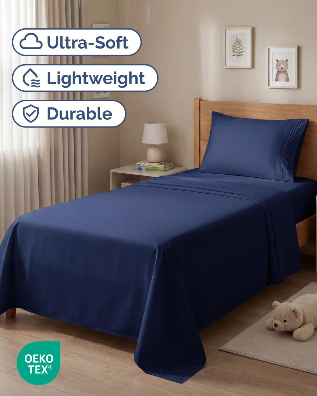 Twin Size 3 Piece Sheet Set - Comfy Breathable & Cooling Sheets - Hotel Luxury Bed Sheets for Women & Men - Deep Pockets, Easy-Fit, Extra…