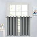 Yakamok 36 Inch Curtains Blackout Window Curtains for Kitchen, Grommet Room Darkening Thermal Insulated Sunlight Block Drapes for Living…