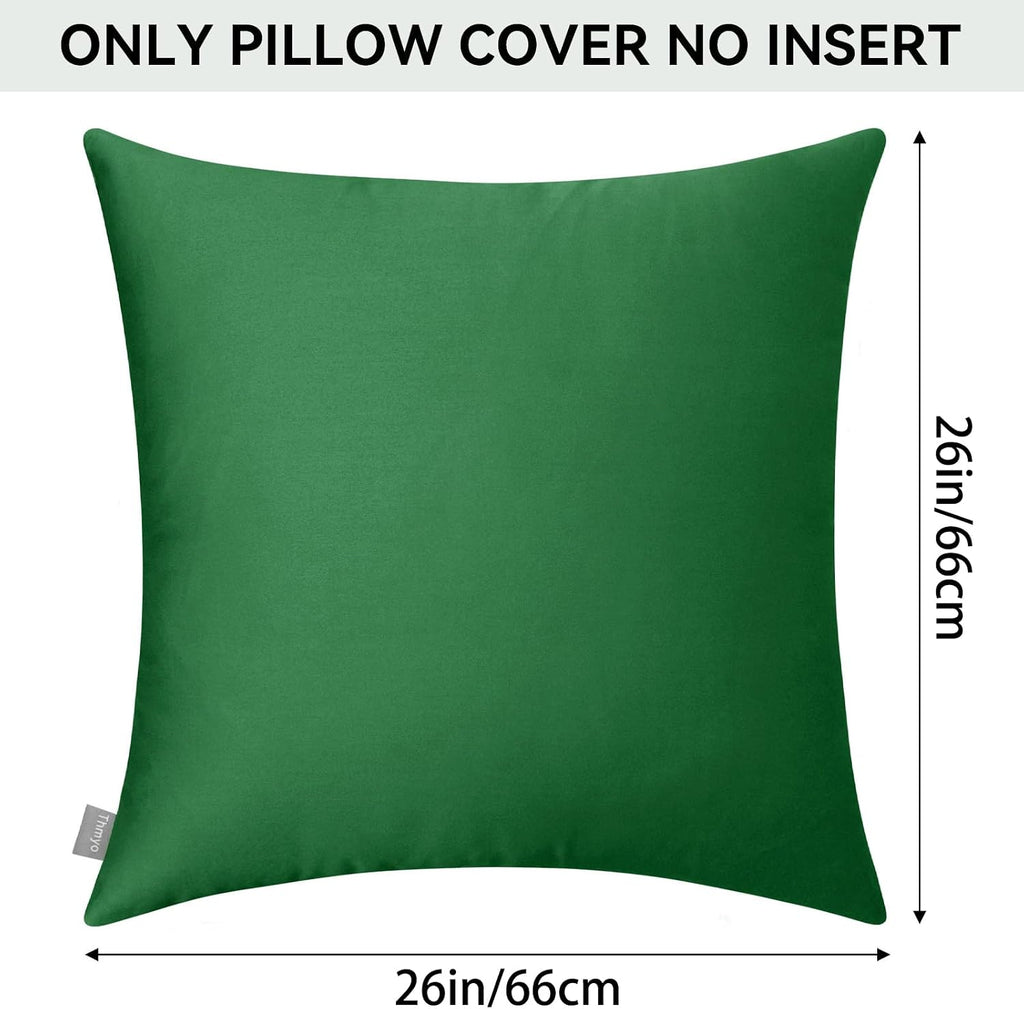 Thmyo 4-Pack 100% Cotton Comfortable Solid Decorative Throw Pillow Case Square Cushion Cover Sublimation Blank Pillow Covers DIY Throw Pill…