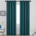 Yakamok Blackout Curtains for Bedroom 2 Panels Set 72 Inch Length Thermal Insulated Room Darkening Dark Black Out Drapery Grommet Window…