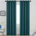 Yakamok Blackout Curtains for Bedroom 2 Panels Set 84 Inch Length Thermal Insulated Room Darkening Dark Black Out Drapery Grommet Window…