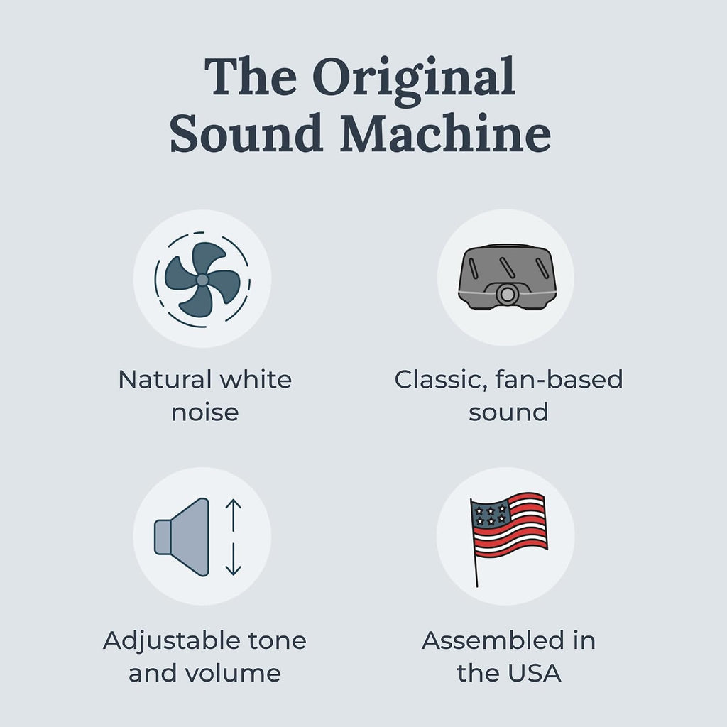 Yogasleep Dohm (Charcoal) The Original White Noise Machine, Relaxing Natural Sound from a Real Fan, Noise Cancelling for Office Privacy, Sl…