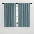 NICETOWN Window Treatment Curtains Room Darkening Drapes - (Greyish Blue Color) 42 Width X 40 Drop Each Panel, 2 Panels Set, Curtains and…