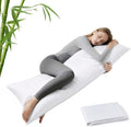 MR&HM Cooling Body Pillow Case 20"x54", Body Pillow Cover for Hot Sleepers, Breathable & Moisture Wicking, Silky Soft Envelope Long Pi…
