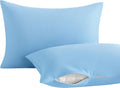 Ntbay 2 Pack Toddler Pillows with Pillowcases, Soft Cotton Down Alternative 13x18 with Microfiber Zippered Pillowcases for Sleeping in Crib…
