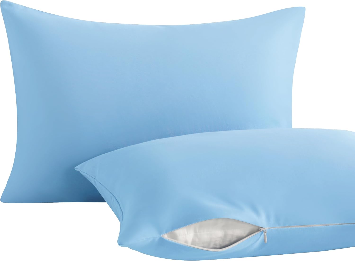 Ntbay 2 Pack Toddler Pillows with Pillowcases, Soft Cotton Down Alternative 13x18 with Microfiber Zippered Pillowcases for Sleeping in Crib…