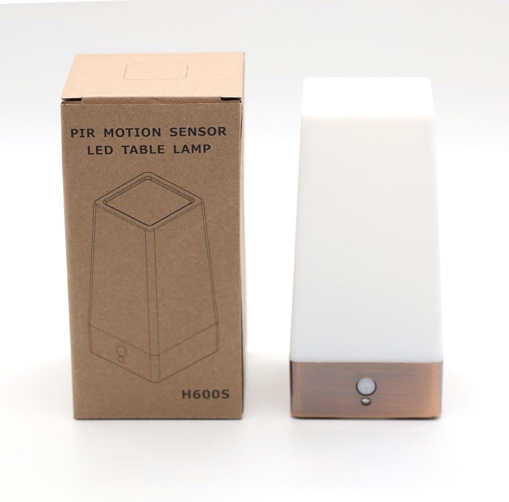 ZEEFO Motion Sensor LED Night Light 3 Modes Battery Powered LED Table Lamp, Sensitive Lights Stairway Bedroom/Bathroom Hallway Emergency…