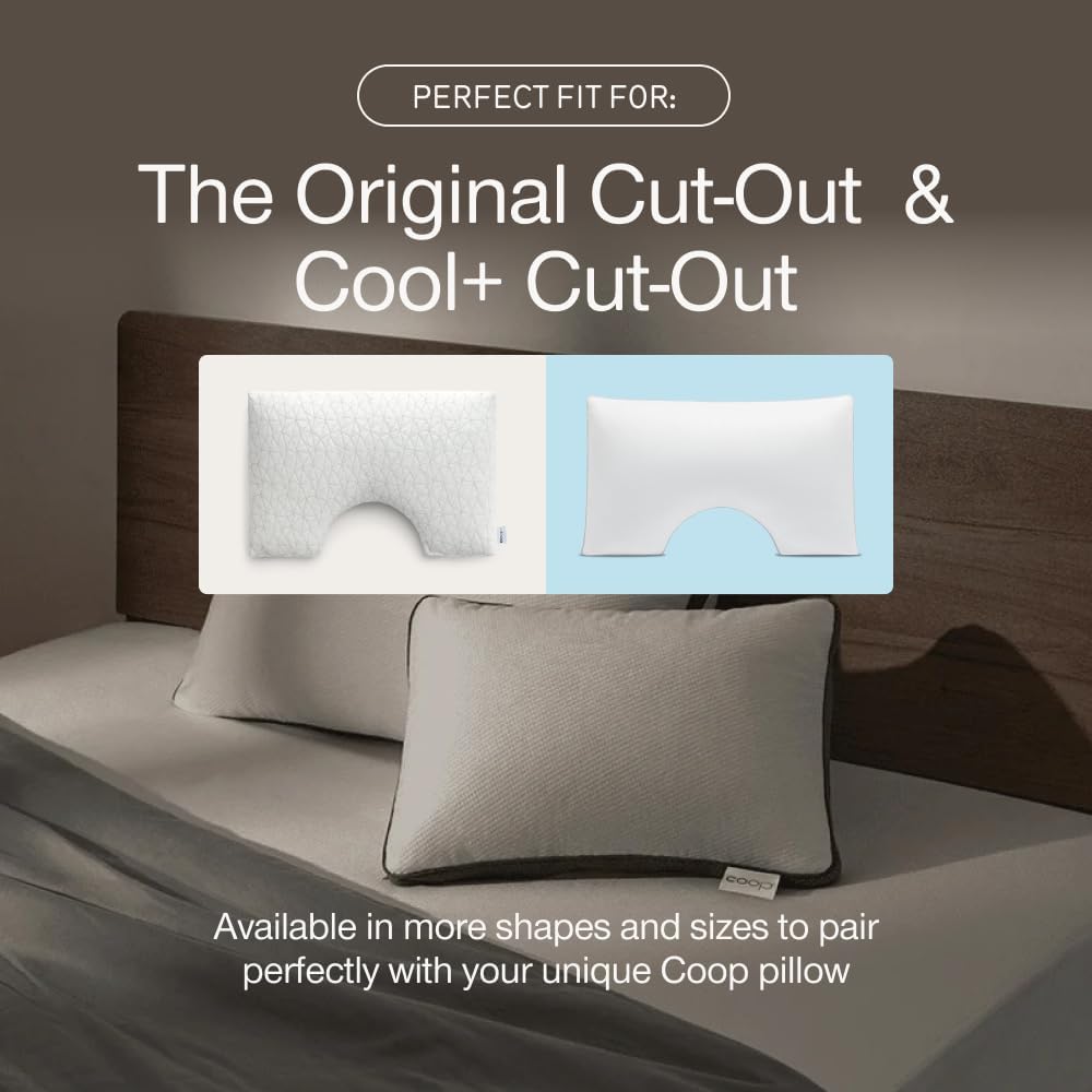 Coop Home Goods Ultra-Tech Waterproof Cut-Out Pillow Protector – Zippered Cover for Cut-Out Pillows, Queen Size, Oeko-Tex Certified…
