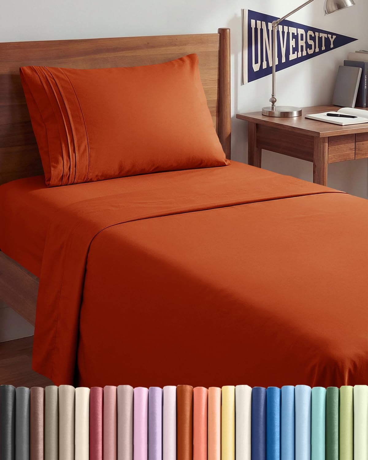 Twin XL Size 3 Piece Sheet Set - Comfy Breathable & Cooling Sheets - Hotel Luxury Bed Sheets for Women & Men - Deep Pockets, Easy-Fit…