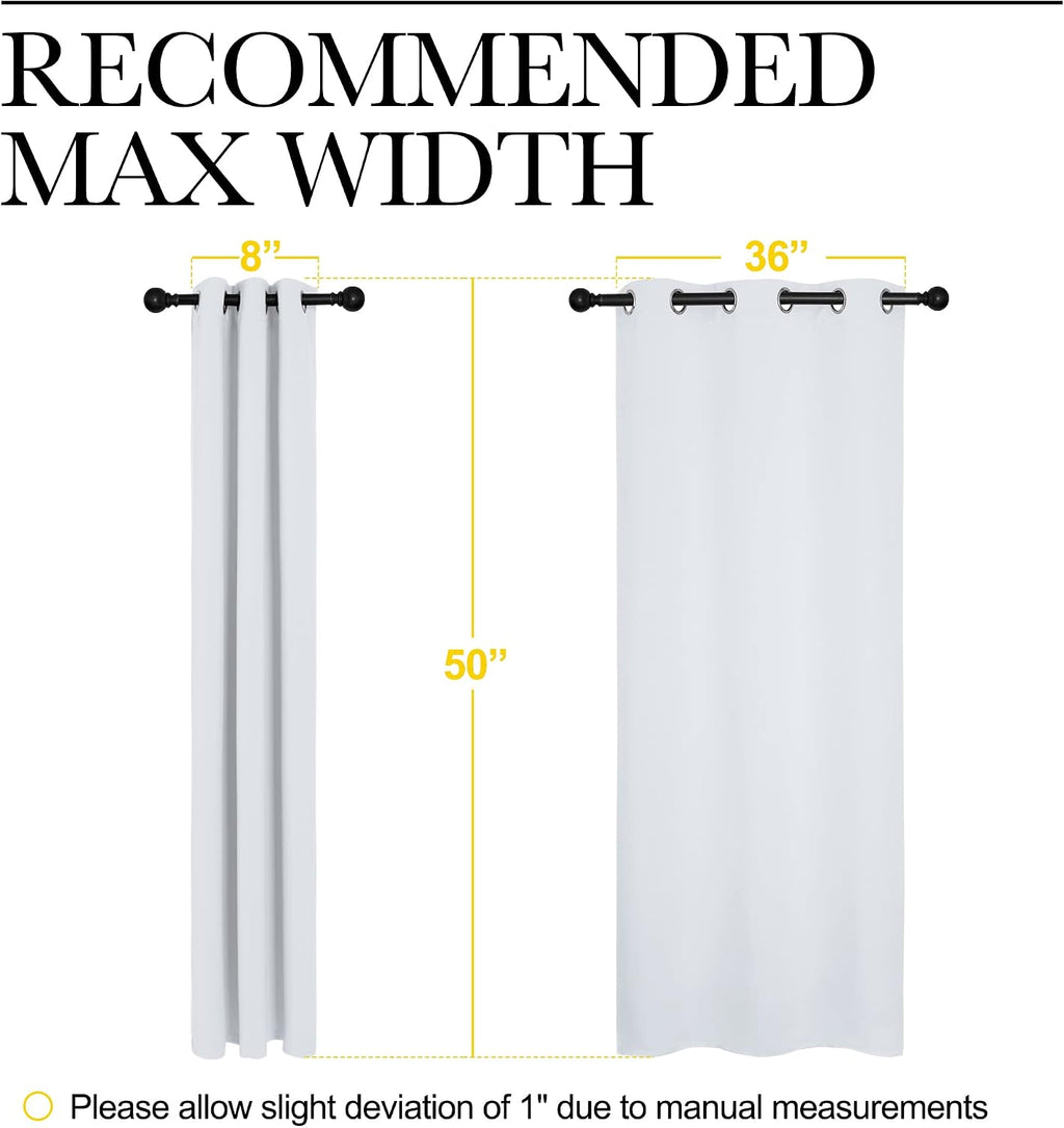 Nicetown Room Darkening Curtain Panels for Bedroom, easy maintenance Solid Thermal Insulated Grommet Room Darkening Draperies/Drapes…