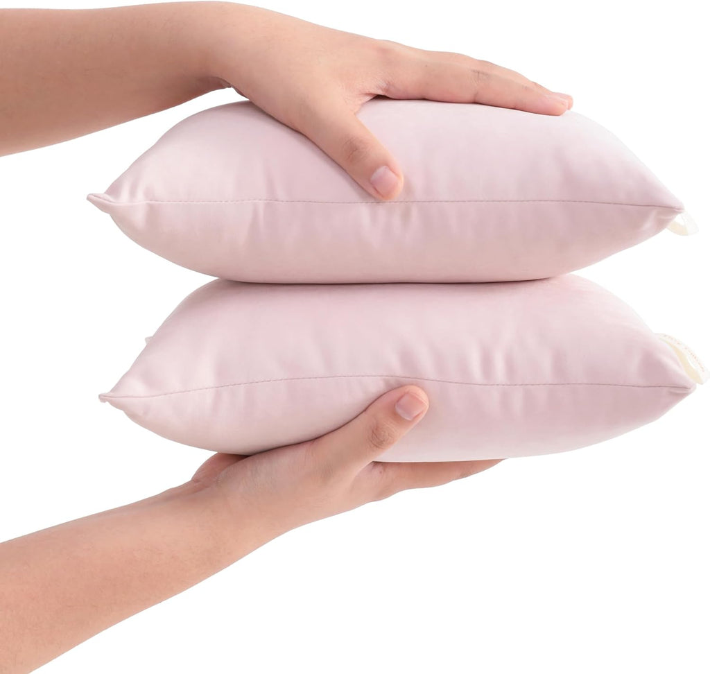 Flxxie Tiny Pillows, Down Alternative Microfiber 11x7 Inches Mini Pillow for Travel, Pets, Soft Machine Washable Small Pillows for Neck, Lu…