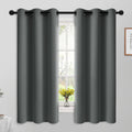Yakamok 63 Inch Length Blackout Curtains for Bedroom, Thermal Insulated Room Darkening Grommet Top Window Drapes for Living Room, Dark…