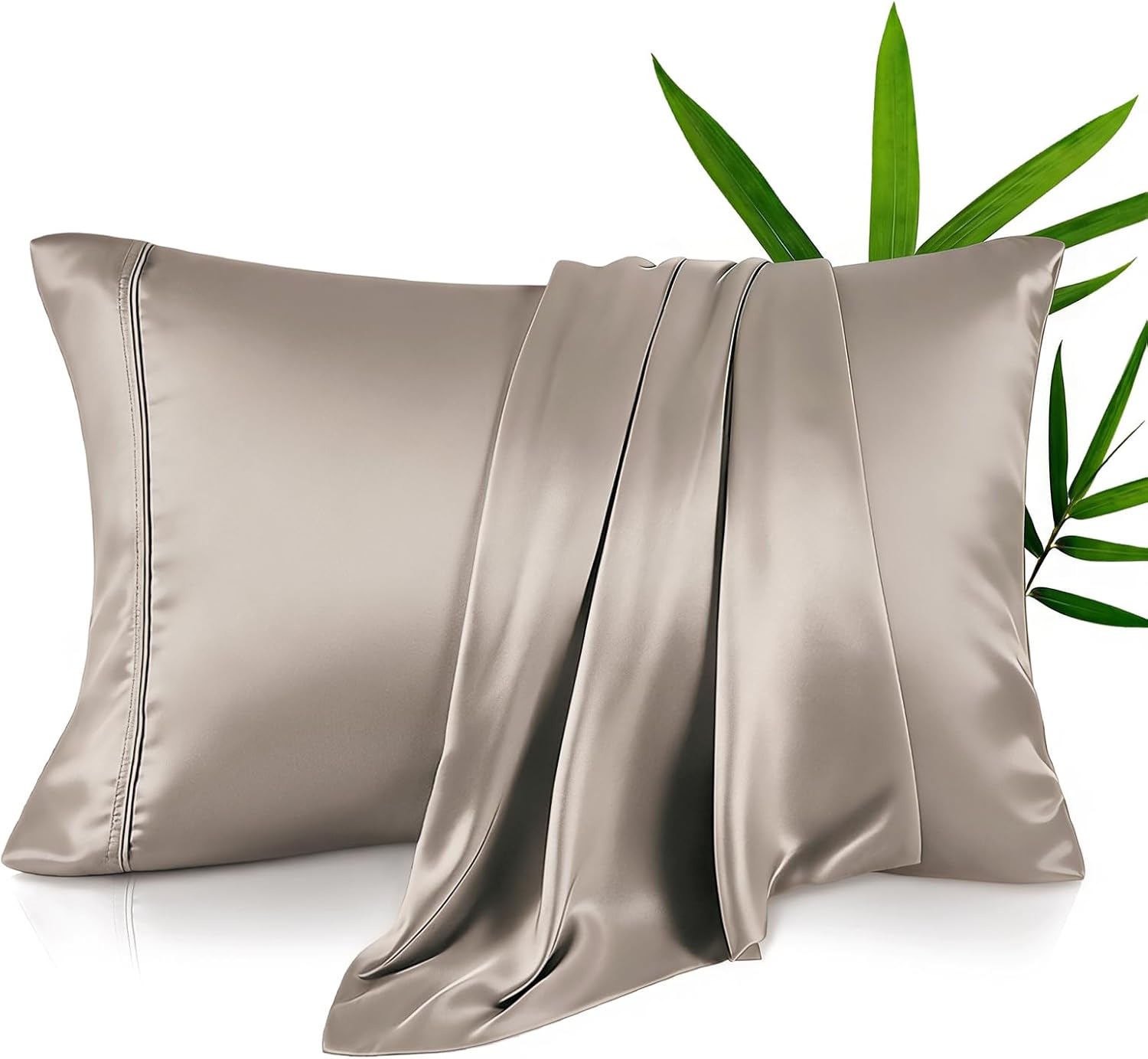 Krimano Queen Pillow Cases, Derived from Bamboo Viscose, Cooling Pillowcases, Breathable & Wicking Pillow Covers for Hot Sleepers, Envelope…