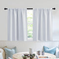 Rybhome RYB HOME Privacy Bathroom Window Curtains, Short Thermal Insulated Heat Blocking Privacy Rod Pocket Half Window Curtain Tiers for N…