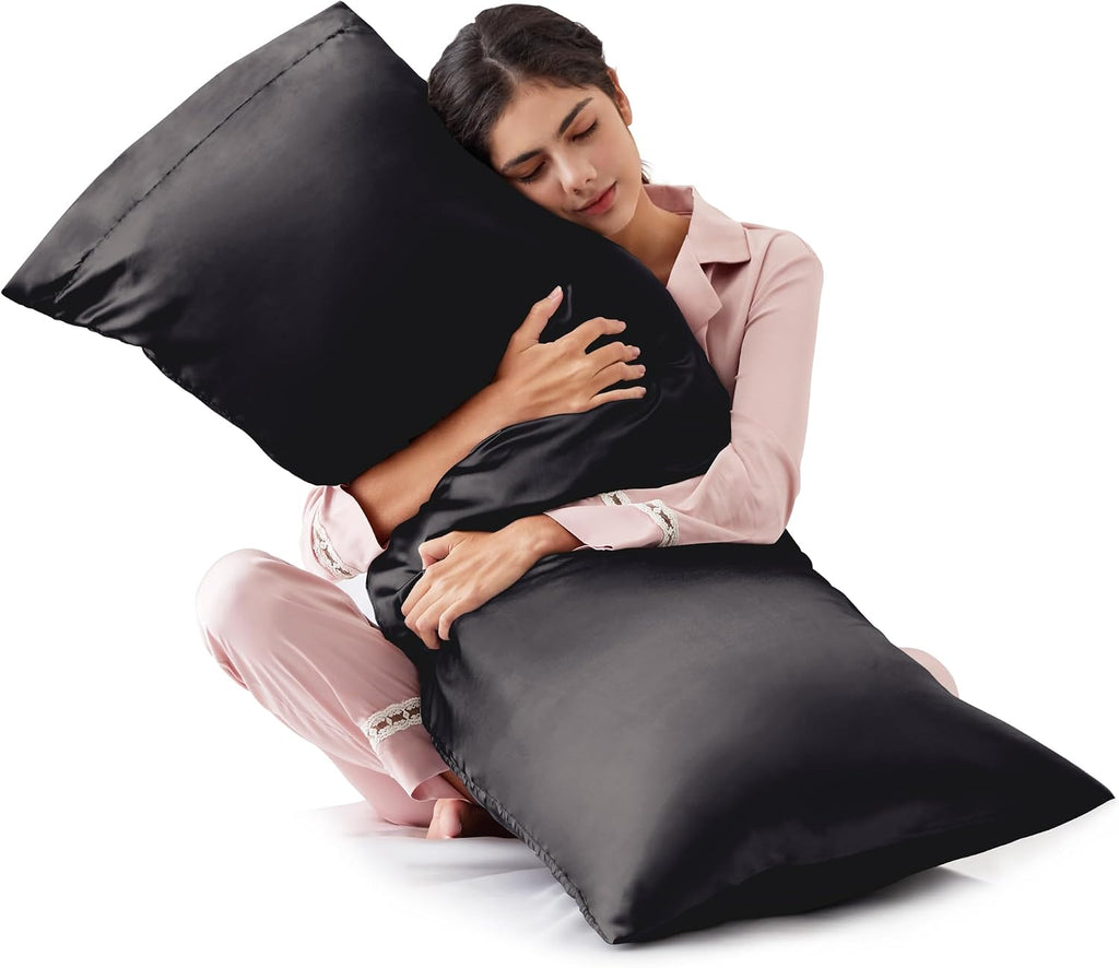 Lovescabin Love's cabin Satin Body Pillowcase 20x54, Cooling Pillow Cover for Hair and Skin, Silky Smooth with Envelope Closure, Similar to…