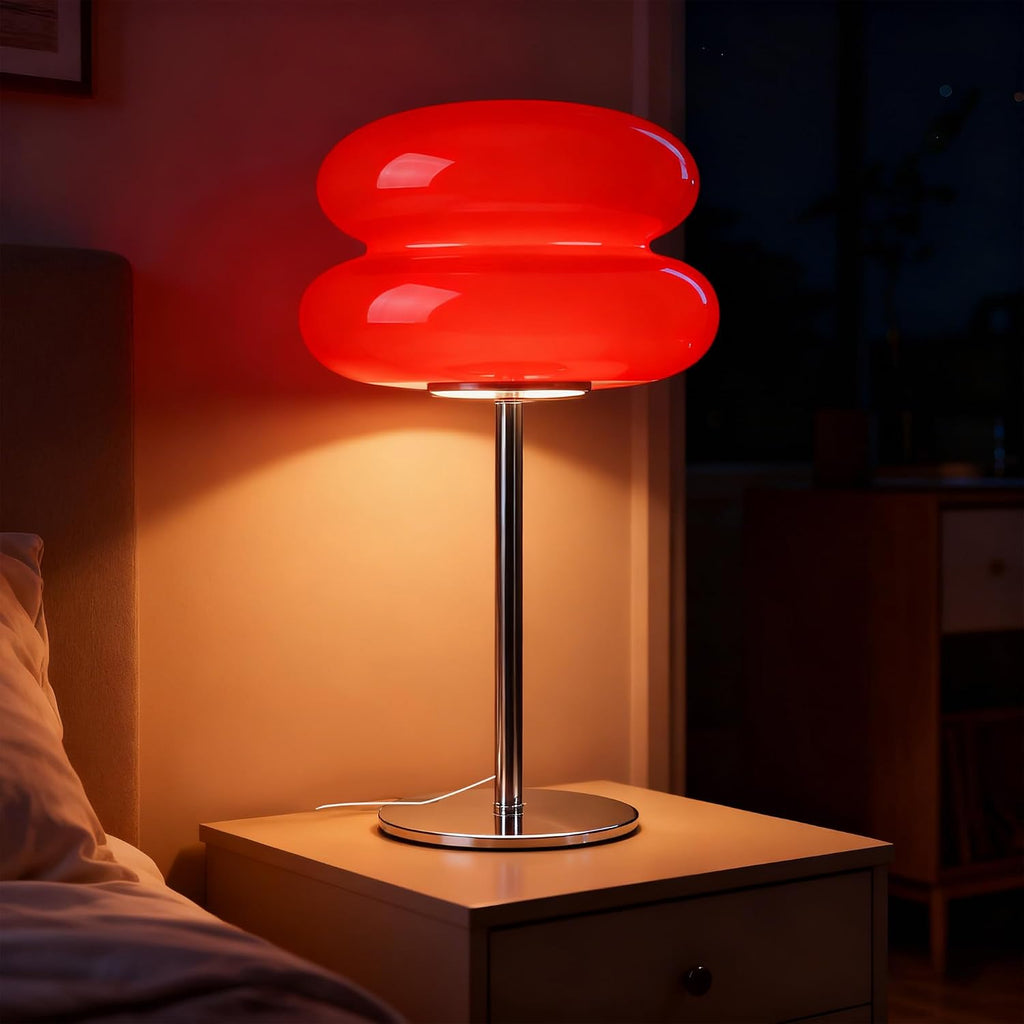 Bedroom Mushroom lamp, Medieval Modern Bedside Table lamp, dimmable Retro Egg Tart Headlight, Unique Home Mushroom Decoration Aesthetic…