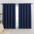 NICETOWN Blackout Draperies Curtains, All Season Thermal Insulated Solid Grommet Top Blackout Curtains/Drapes for Kid's Room (Navy, 1…