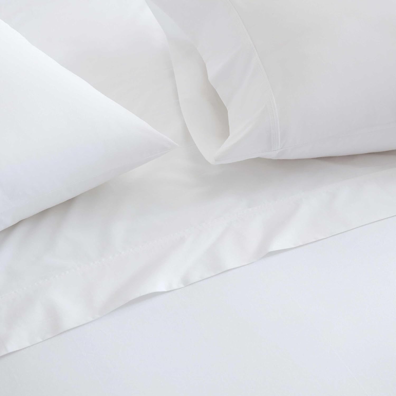 MarthaStewart Martha Stewart - King Size Sheets Set, Crisp & Tailored Cooling Sheets w/a Naturally Smooth Cotton Percale Lightweight Feel -…