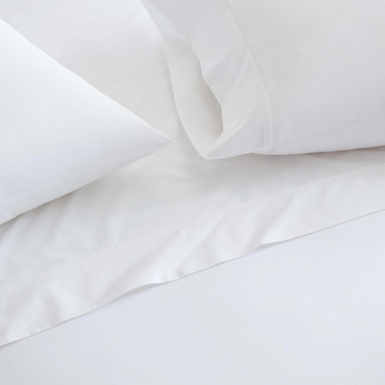 MarthaStewart Martha Stewart - Twin Size Sheets Set, Crisp & Tailored Cooling Sheets w/a Naturally Smooth Cotton Percale Lightweight Feel -…