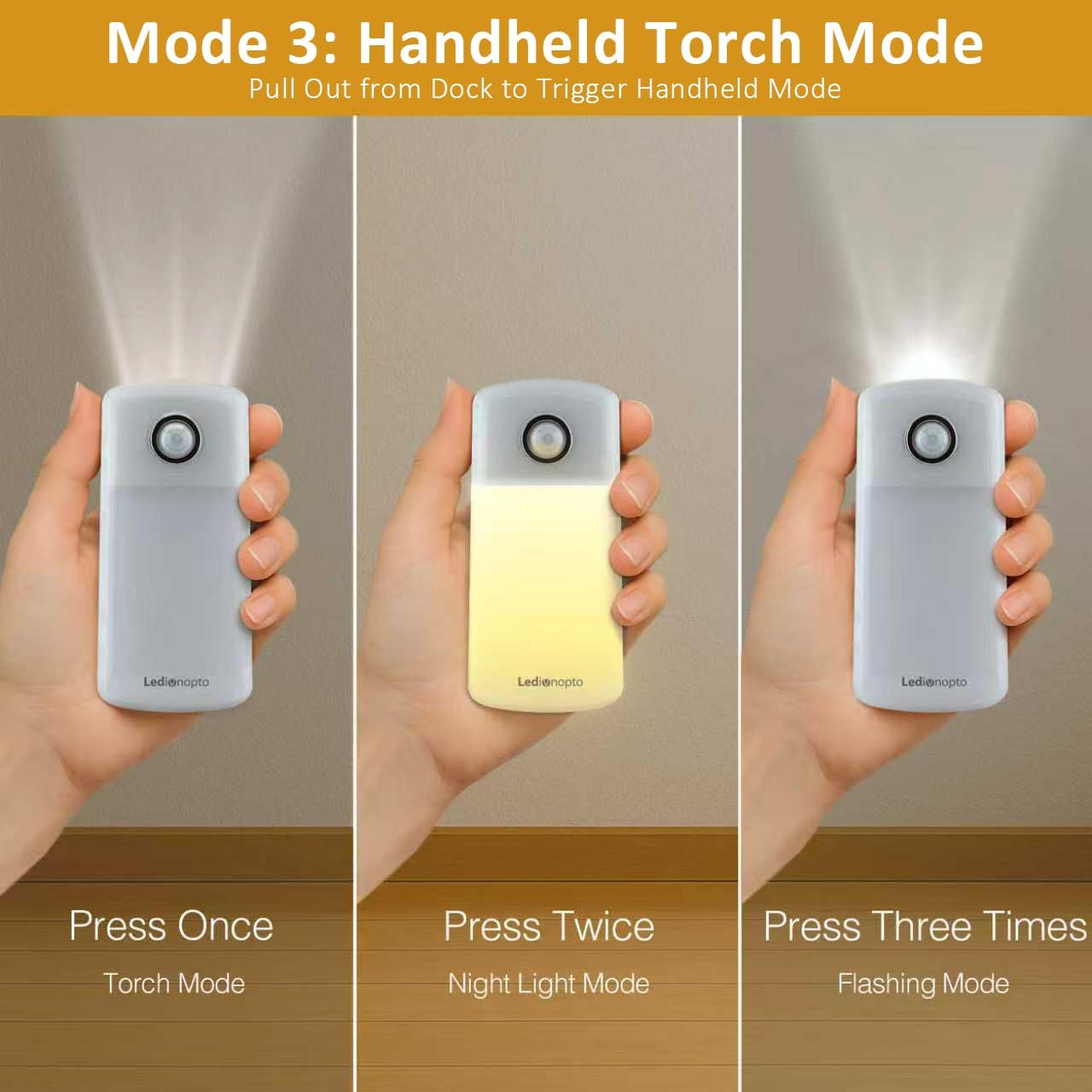 Night Light Plug into Wall with Motion Sensor, Auto On/Off, Portable with 3 Adjustable Modes, Nightlight for Kids, Nursery, Bedroom…