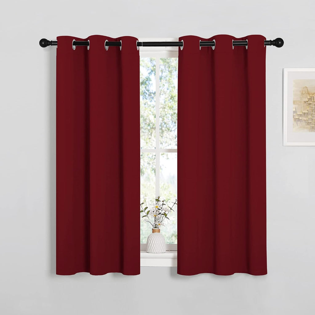 NICETOWN Christmas Window Curtains Blackout Drapes, Thermal Insulated Home Decorative Blackout Curtains/Draperies for Laundry Room (One…