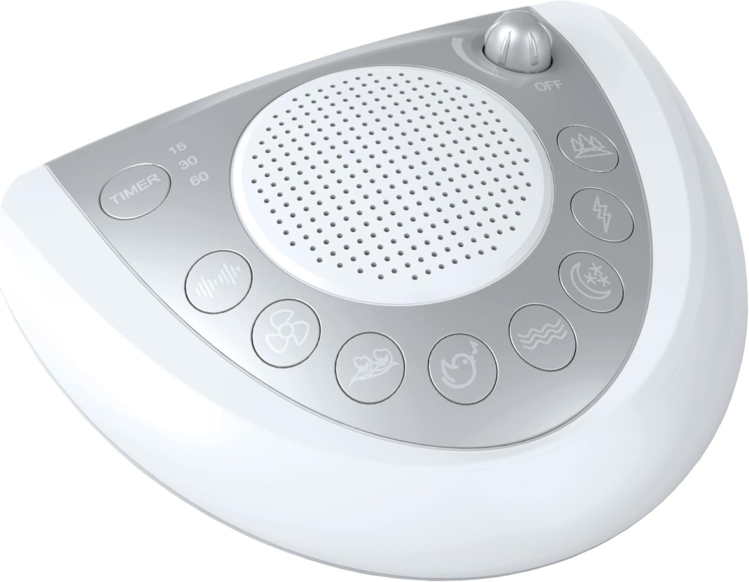 White Noise Machine, Portable Sleep Sound Machine with 24 Soothing Sounds, Timer & Memory Function, Headphone Jack, USB Charging, Powered…