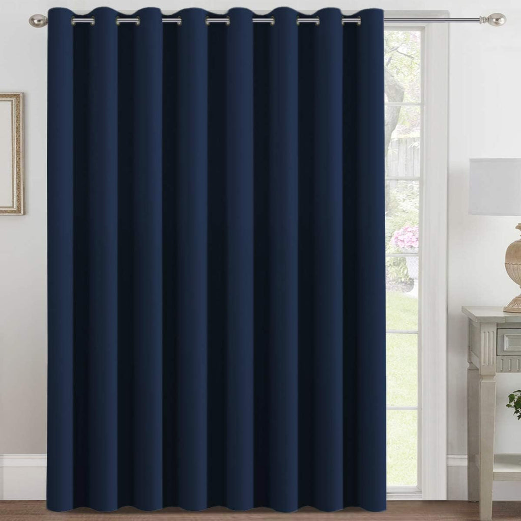 H.VERSAILTEX Blackout Patio Curtains 100 x 96 Inches for Sliding Door Extral Wide Blackout Curtain Panels Thermal Insulated Roo…