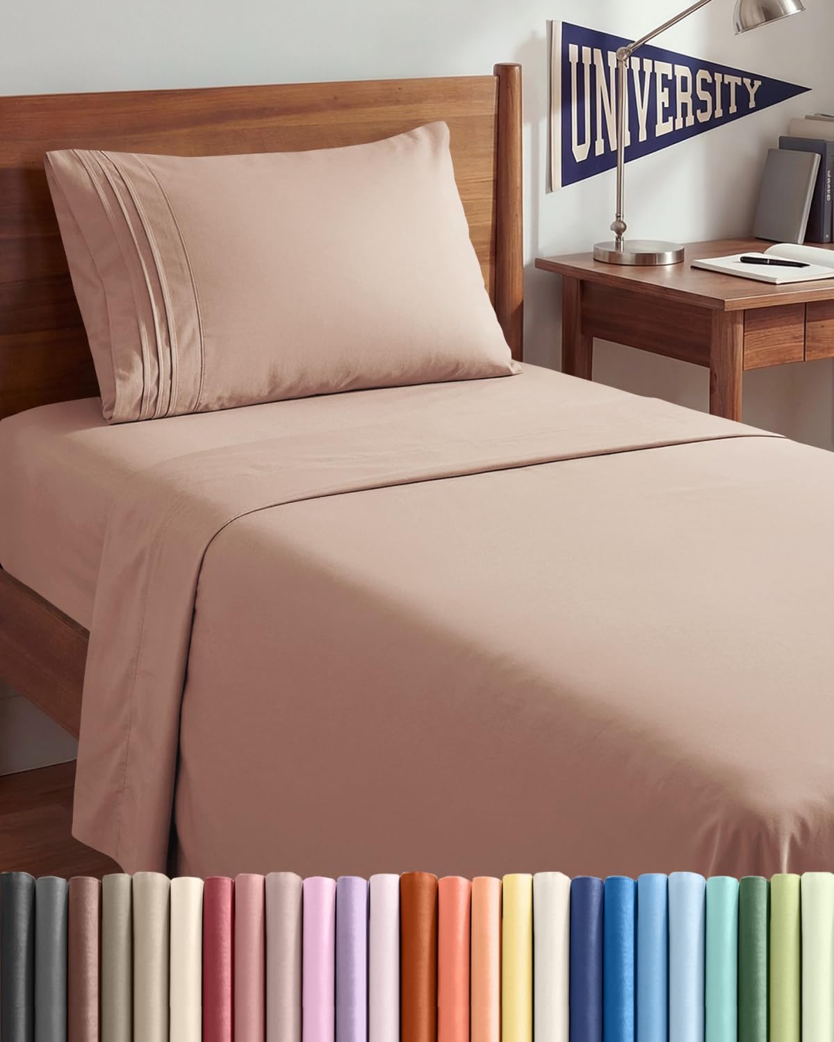 Twin XL Size 3 Piece Sheet Set - Comfy Breathable & Cooling Sheets - Hotel Luxury Bed Sheets for Women & Men - Deep Pockets, Easy-Fit…