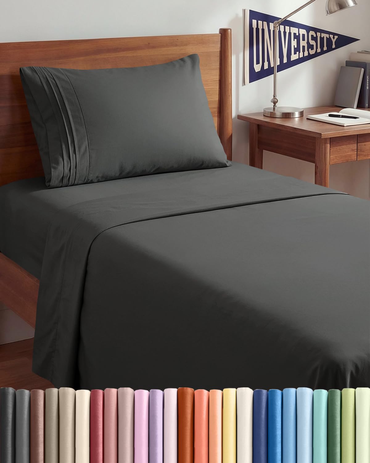 Twin XL Size 3 Piece Sheet Set - Comfy Breathable & Cooling Sheets - Hotel Luxury Bed Sheets for Women & Men - Deep Pockets, Easy-Fit…