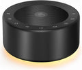 Kipcush White Noise Machine - Soft Non-Glare Nursery Lamp, 30 Soothing Sounds, 8 Color Lights, Max 8-Hour Timer for Baby & Adults (Black…