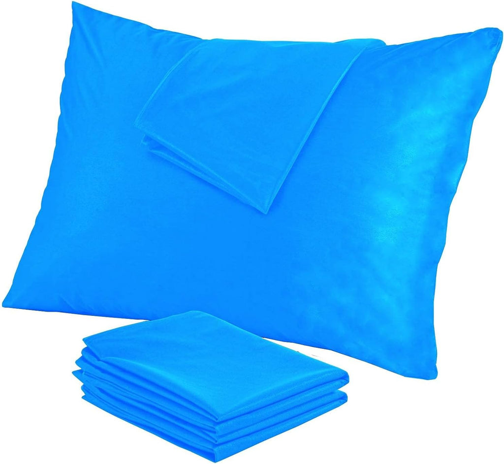 NiagaraSleepSolution 4 Pack Waterproof Pillow Protectors Standard 20x26 Inches Smooth Zipper Encasement Covers Quiet Cases Set 4 Pack 26 in…