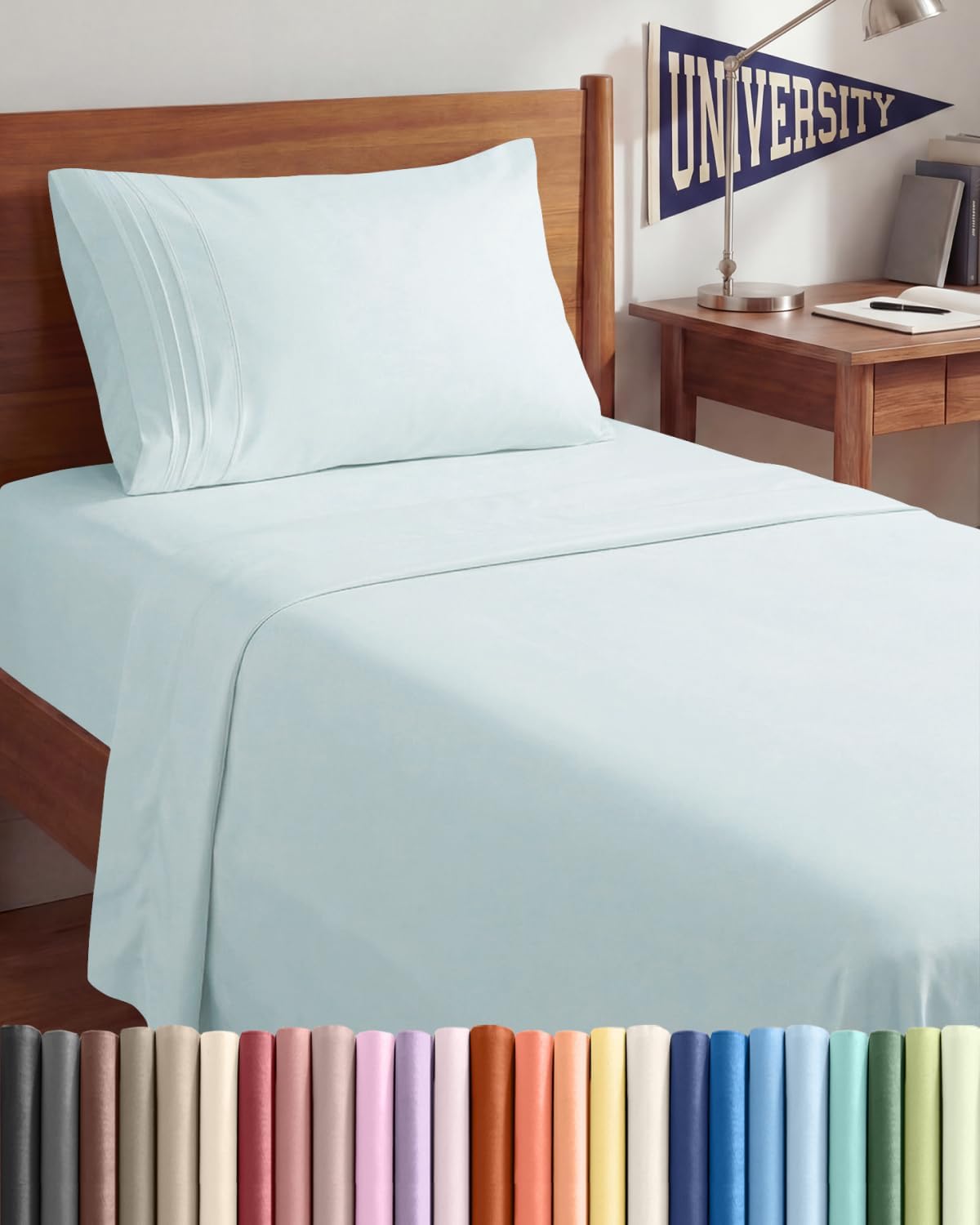 Twin XL Size 3 Piece Sheet Set - Comfy Breathable & Cooling Sheets - Hotel Luxury Bed Sheets for Women & Men - Deep Pockets, Easy-Fit…