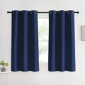 NICETOWN Blackout Draperies Curtains, Navy, 1 Pair, 42 x 60 Inch, All Season Thermal Insulated Solid Grommet Top Blackout Curtains/Drapes…