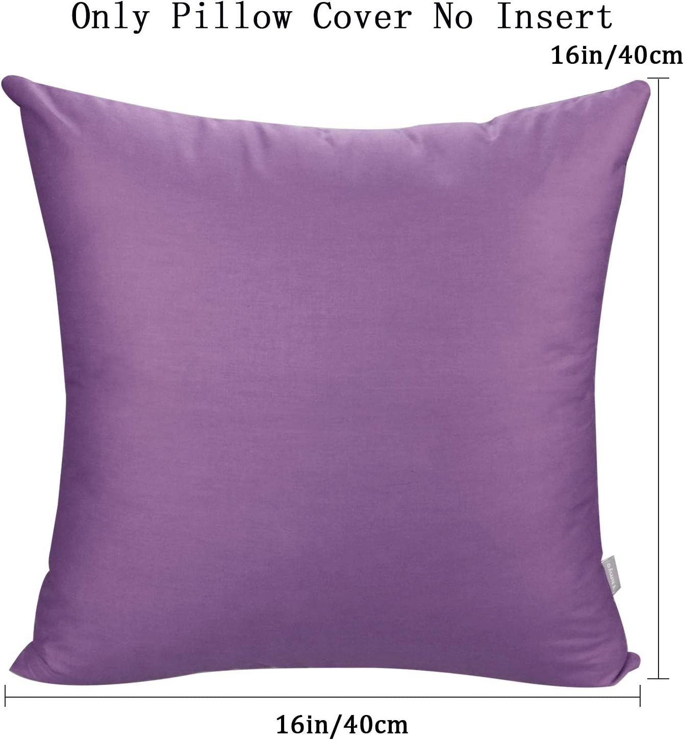 Thmyo 4-Pack 100% Cotton Comfortable Solid Decorative Throw Pillow Case, Square Cushion Cover Pillowcase Sublimation Blank Pillow Covers DI…