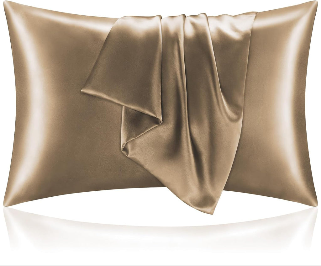 Bedelite Satin Pillowcase for Hair and Skin, Super Soft and Cooling Similar to Silk Pillow Cases 2 Pack with Envelope Closure, Gift for Wom…
