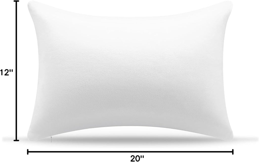 Amaeromax AM AEROMAX 12 × 20 Throw Pillow Memory Foam Pillow Insert - Rectangular Lumbar Support Pillow for Decorative Cushion Bed Couch So…