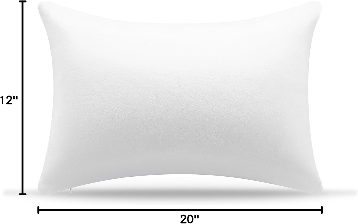 Amaeromax AM AEROMAX 12 × 20 Throw Pillow Memory Foam Pillow Insert - Rectangular Lumbar Support Pillow for Decorative Cushion Bed Couch So…