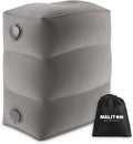 Maliton Inflatable Travel Foot Rest Pillow, Kids Airplane Bed, Adjustable Height Leg Pillow for Air Travel, Make a Flat Bed for Kids and To…