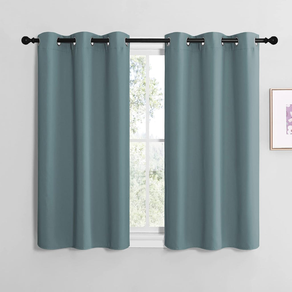 NICETOWN Modern Blackout Curtains Noise Reducing, Thermal Insulated and Privacy Room Darkening Drape Panels for Boy's Guest Room Door…