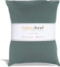 Happyluxe Odyssey Travel Pillow for Long Flights - Soft, Small, Alternative to Down and Memory Foam. 17 x 13in - Made in The USA, Sage…