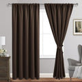 Jiuzhen Blackout Curtains for Bedroom - 60 Inch Extra Wide Thermal Insulated Room Darkening Privacy Soundproof Curtains for Living Room, Se…