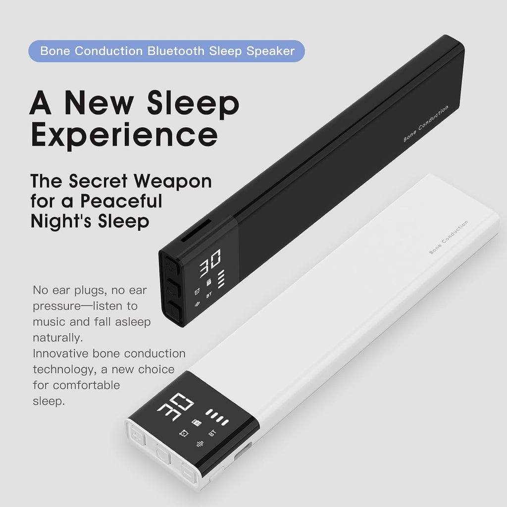 Under-Pillow Speaker for Sleeping - Bluetooth White Noise Sound Machine, Bone Conduction Bluetooth Under Pillow Speaker with 36 Soothing…