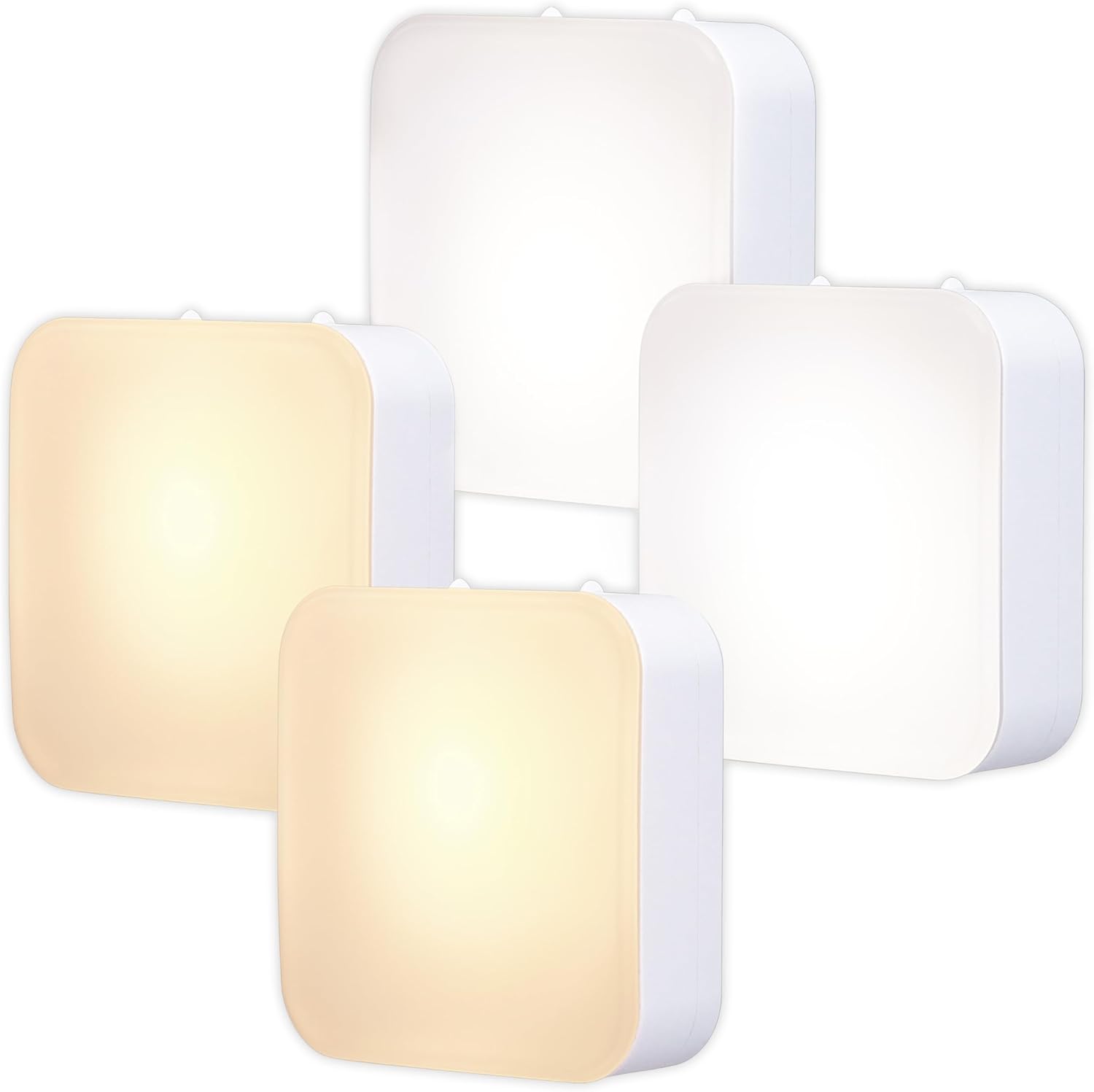 Lights by Night Dimmable LED Night Light, Plug-in, Dusk to Dawn Sensor, Adjustable, Compact, 4 Settings, Ambient Lighting, for Kids or…
