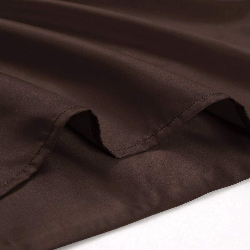 uxcell Body Pillow Cover 20x48 Inch Brown Silky Satin Body Pillowcases for Hair and Skin Luxury Cooling Soft Smooth Washable