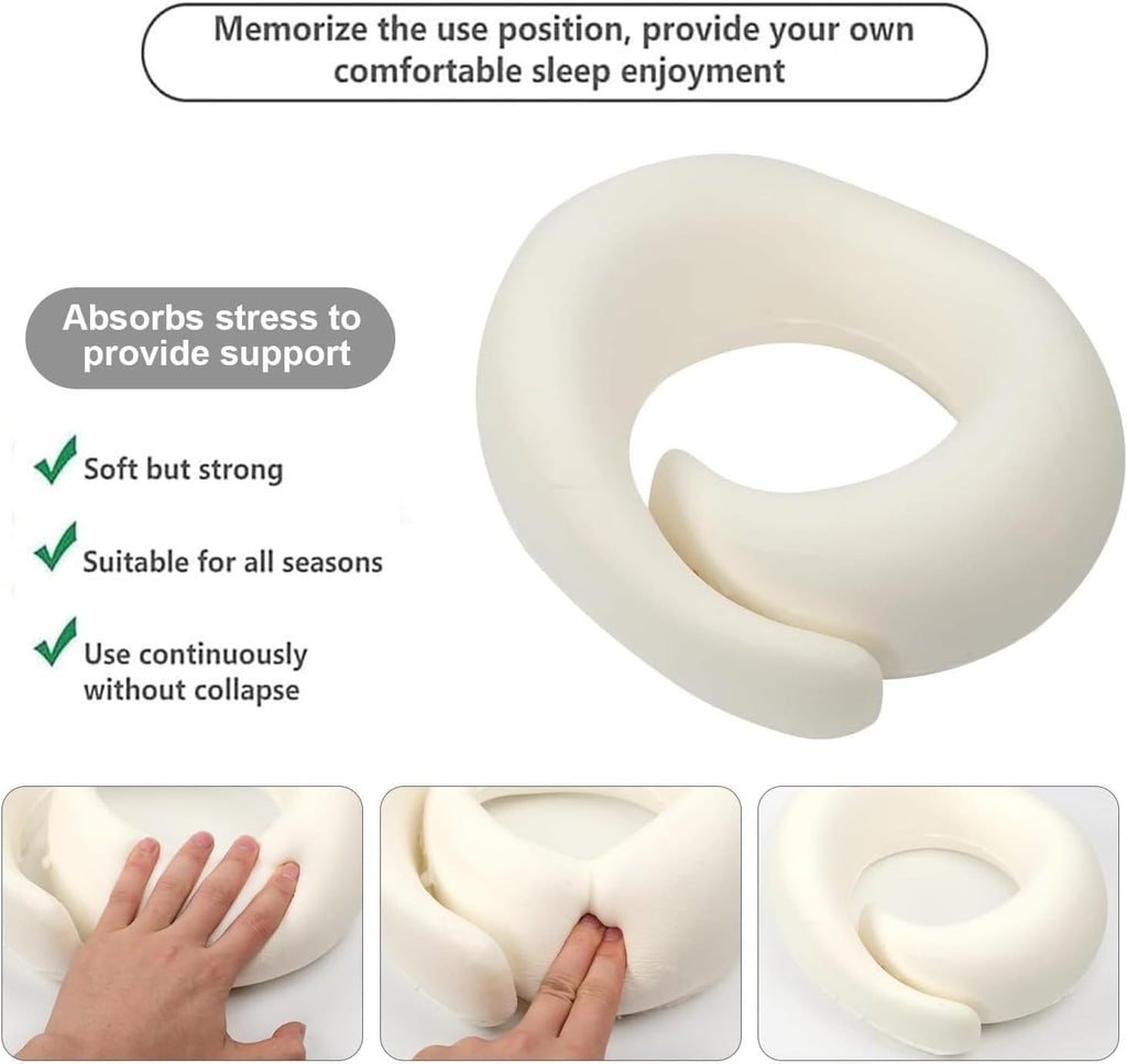 Generic Travel Neck Pillows for Airplanes 2026 Travel Pillow Neck Travel Pillow Memory Foam Airplane Pillow for Offices and Cars(Dar…